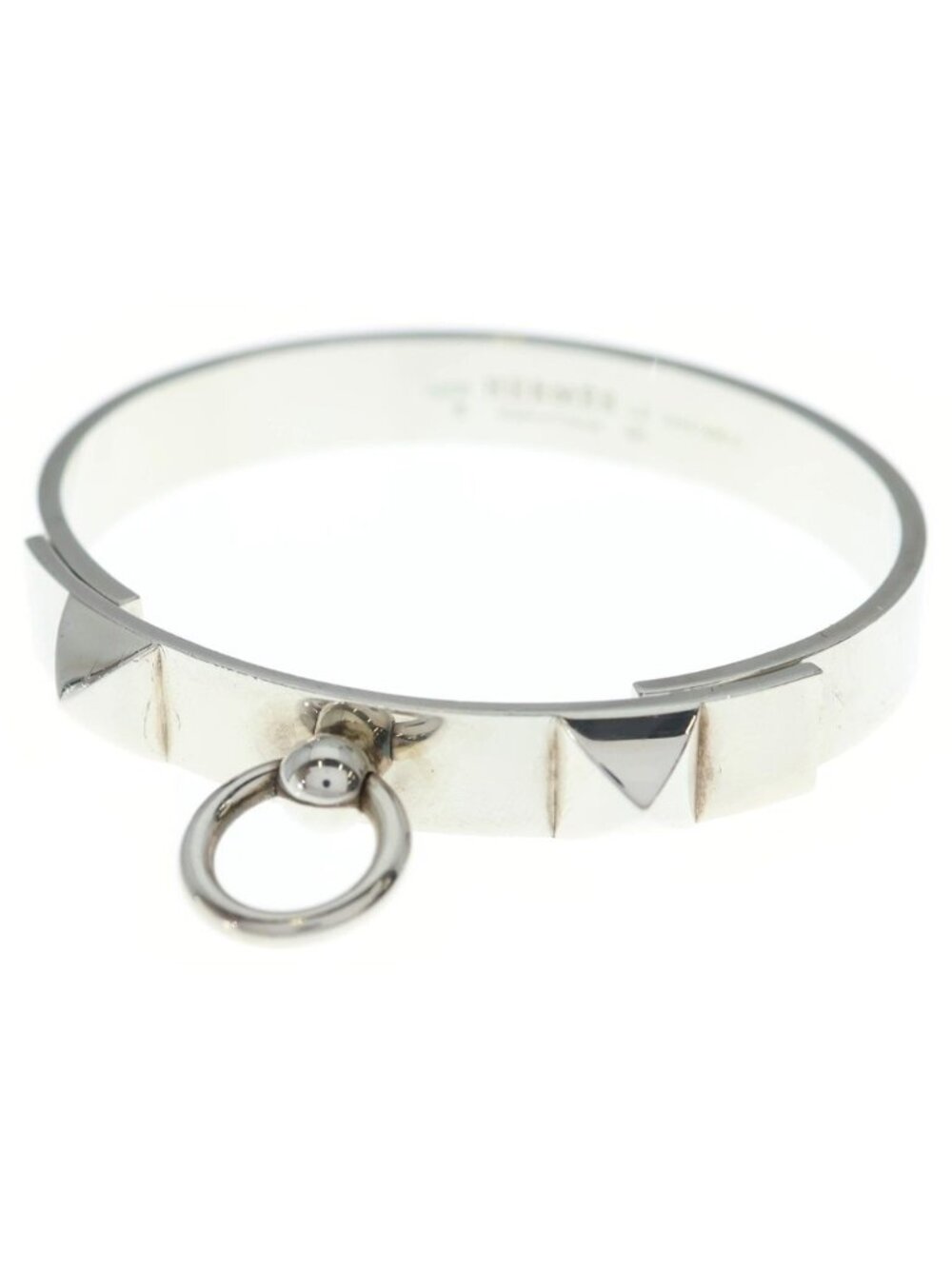 Hermes Collier de Chien Bracelet Silver